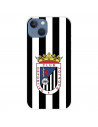 Funda para IPhone 14 Max del Club Deportivo Badajoz Escudo Blanquinegro  - Licencia Oficial Club Deportivo Badajoz