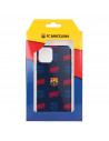 Funda para IPhone 14 Max del FC Barcelona Escudo Patrón Rojo y Azul  - Licencia Oficial FC Barcelona