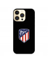 Funda para IPhone 14 Pro del Atlético de Madrid Escudo Fondo Negro  - Licencia Oficial Atlético de Madrid