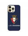Funda para IPhone 14 Pro del CA Osasuna Escudo Fondo Azul  - Licencia Oficial CA Osasuna