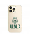 Funda para IPhone 14 Pro del Rio Ave FC Escudo Leather Case Negra  - Licencia Oficial Rio Ave FC