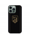 Funda para IPhone 14 Pro Max del Atlético de Madrid Escudo Dorado Fondo Negro  - Licencia Oficial Atlético de Madrid
