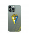 Funda para IPhone 14 Pro Max del Cádiz CF Escudo Transparente  - Licencia Oficial Cádiz CF