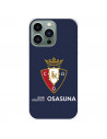 Funda para IPhone 14 Pro Max del CA Osasuna Escudo Fondo Azul  - Licencia Oficial CA Osasuna