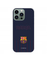 Funda para IPhone 14 Pro Max del FC Barcelona Barsa Fondo Azul  - Licencia Oficial FC Barcelona