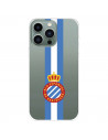 Funda para IPhone 14 Pro Max del RCD Espanyol Escudo Albiceleste  - Licencia Oficial RCD Espanyol
