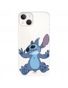 Funda para IPhone 14 Oficial de Disney Stitch Trepando - Lilo & Stitch