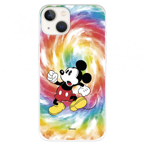 Funda para IPhone 14 Oficial de Disney Mickey Mickey Tye Die - Clásicos Disney