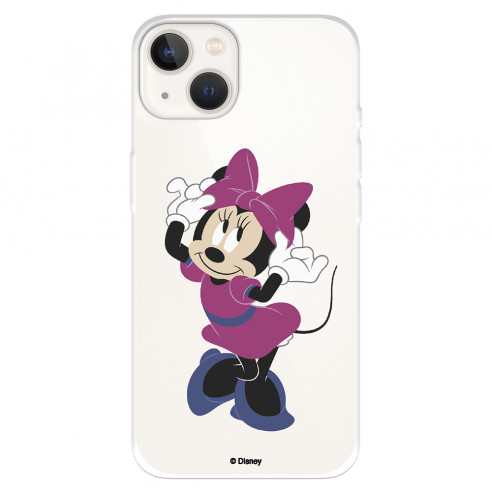 Funda para IPhone 14 Oficial de Disney Minnie Rosa - Clásicos Disney
