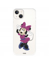 Funda para IPhone 14 Oficial de Disney Minnie Rosa - Clásicos Disney