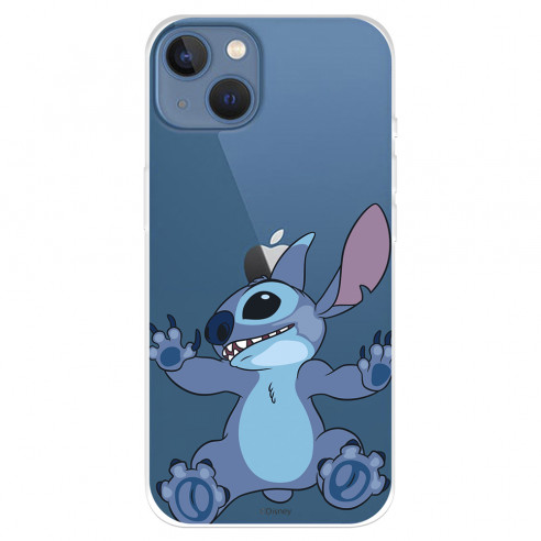 Funda para IPhone 14 Max Oficial de Disney Stitch Trepando - Lilo & Stitch