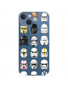 Funda para IPhone 14 Max Oficial de Star Wars Patrón Cascos - Star Wars