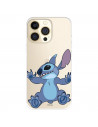 Funda para IPhone 14 Pro Oficial de Disney Stitch Trepando - Lilo & Stitch
