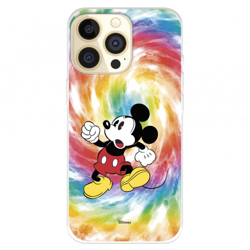 Funda para IPhone 14 Pro Oficial de Disney Mickey Mickey Tye Die - Clásicos Disney