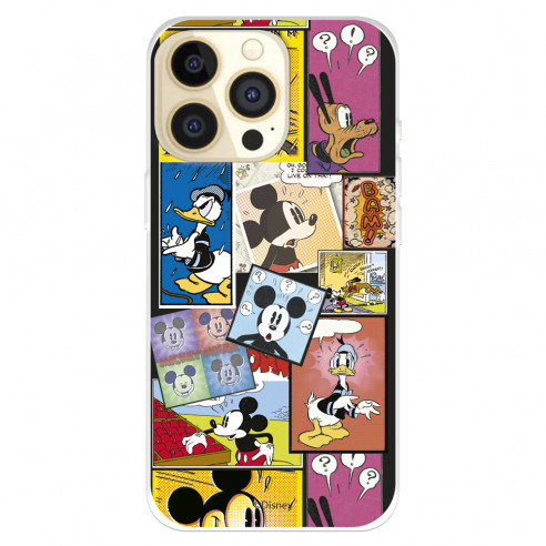 Funda para IPhone 14 Pro Oficial de Disney Mickey Comic - Clásicos Disney