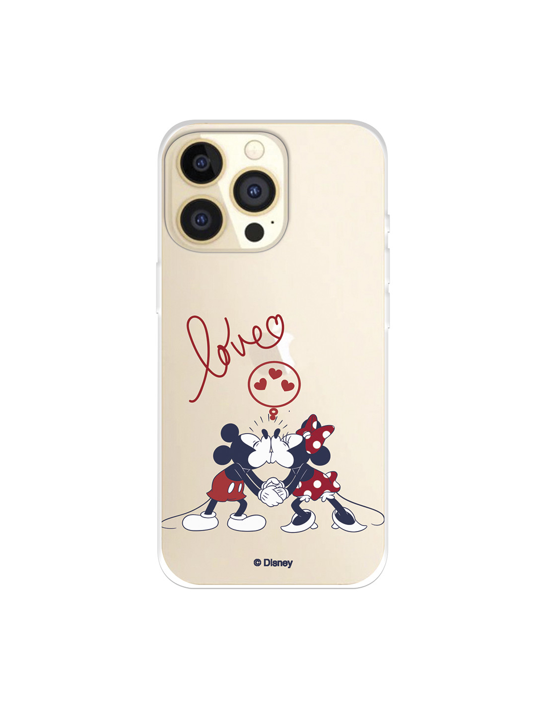 Funda para iPhone 14 Pro Oficial de Disney Mickey y Minnie Love - Clásicos  Disney