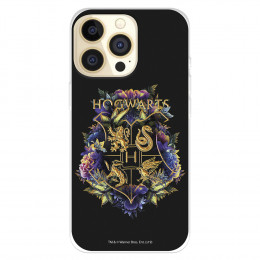 Funda para IPhone 14 Pro Oficial de Harry Potter Hogwarts Floral - Harry Potter