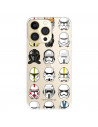 Funda para IPhone 14 Pro Oficial de Star Wars Patrón Cascos - Star Wars