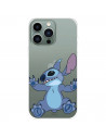 Funda para IPhone 14 Pro Max Oficial de Disney Stitch Trepando - Lilo & Stitch