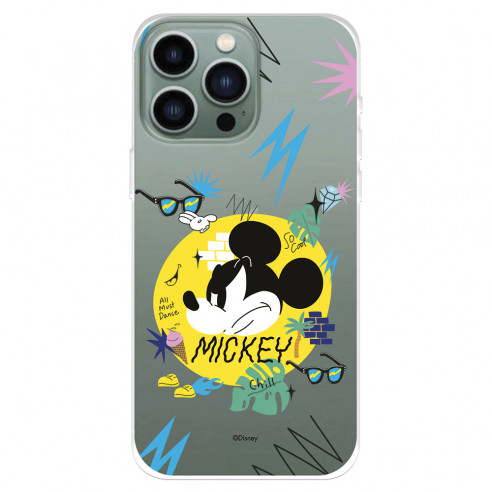 Funda para IPhone 14 Pro Max Oficial de Disney Mickey Mickey Urban - Clásicos Disney