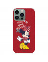 Funda para IPhone 14 Pro Max Oficial de Disney Minnie Mad About - Clásicos Disney