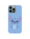 Funda para IPhone 14 Pro Max Oficial de Disney Stitch Azul - Lilo & Stitch