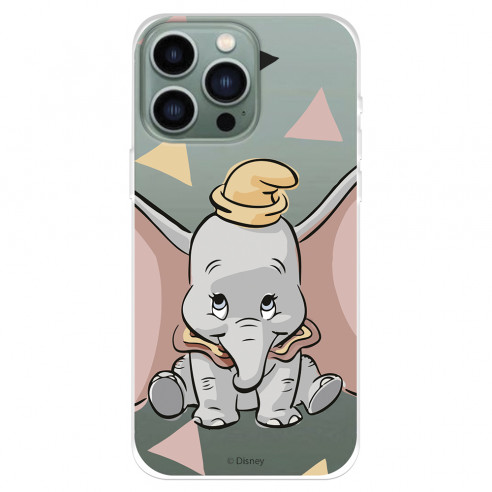Funda para IPhone 14 Pro Max Oficial de Disney Dumbo Silueta Transparente - Dumbo