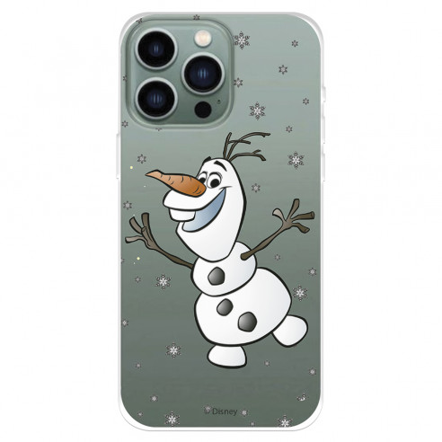 Funda para IPhone 14 Pro Max Oficial de Disney Olaf Transparente - Frozen