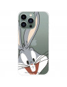 Funda para IPhone 14 Pro Max Oficial de Warner Bros Bugs Bunny Silueta Transparente - Looney Tunes