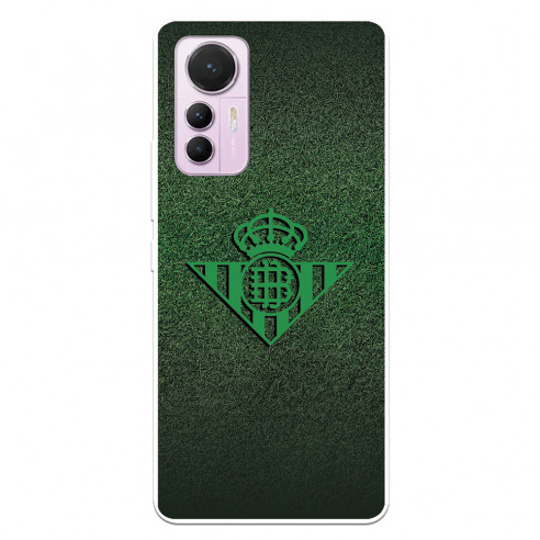 Funda para Xiaomi Mi 12 Lite 5G del Real Betis Balompié Escudo Verde Fondo trama  - Licencia Oficial Real Betis Balompié