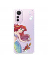 Funda para Xiaomi Mi 12 Lite 5G Oficial de Disney Ariel y Sebastián Burbujas - La Sirenita