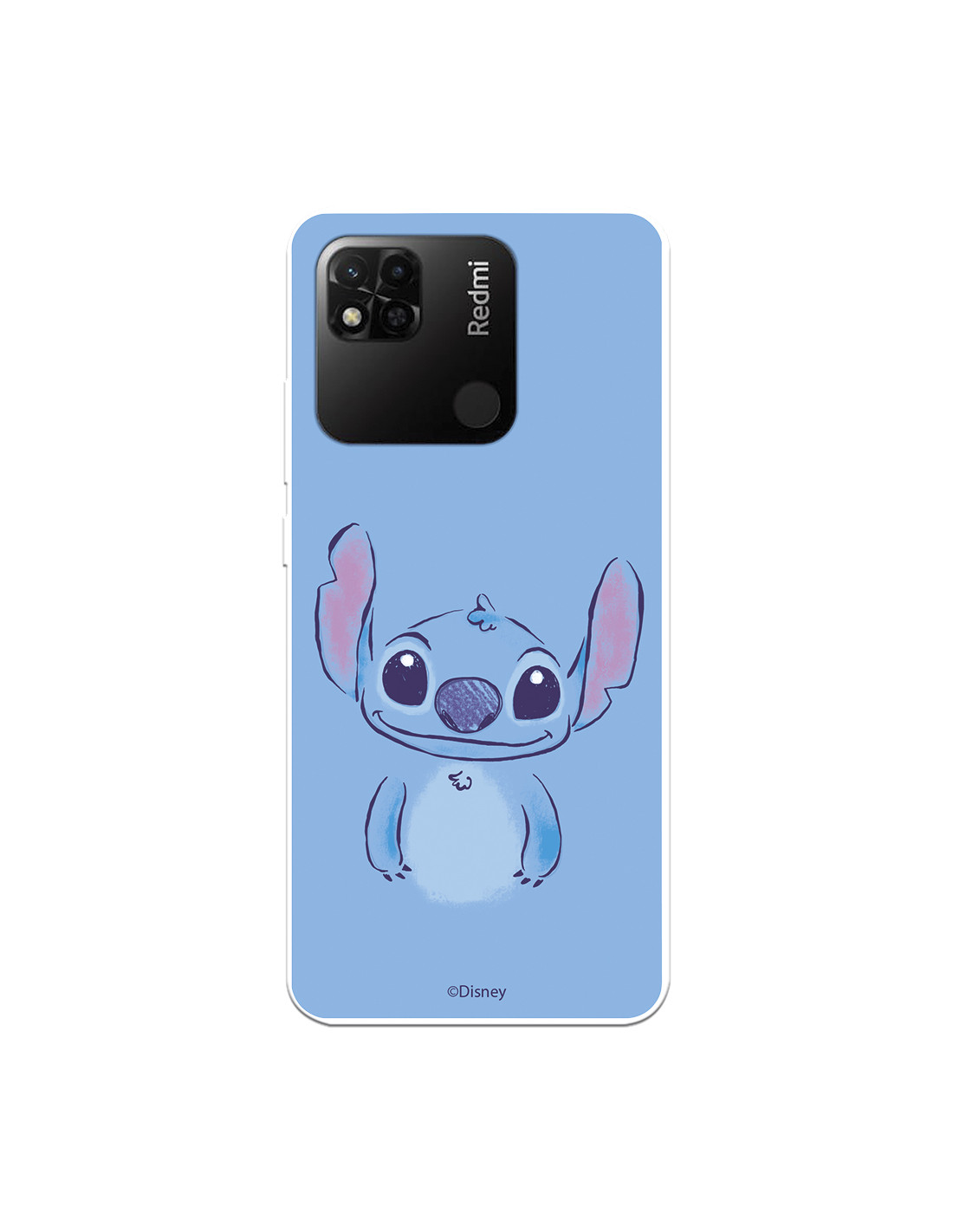 Funda para Xiaomi Redmi 10A Oficial de Disney Stitch Azul - Lilo & Stitch