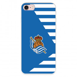 Funda para iPhone SE del Real Sociedad de Fútbol Real rayas horizontales  - Licencia Oficial Real Sociedad de Fútbol