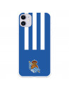 Funda para iPhone 11 del Real Sociedad de Fútbol Real rayas verticales  - Licencia Oficial Real Sociedad de Fútbol