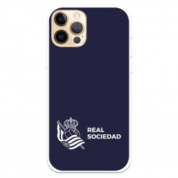 Funda para iPhone 12 Pro del Real Sociedad de Fútbol Real fondo azul oscuro  - Licencia Oficial Real Sociedad de Fútbol