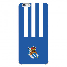 Funda para iPhone 6 del Real Sociedad de Fútbol Real rayas verticales  - Licencia Oficial Real Sociedad de Fútbol