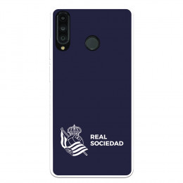 Funda para Huawei P30 Lite del Real Sociedad de Fútbol Real fondo azul oscuro  - Licencia Oficial Real Sociedad de Fútbol