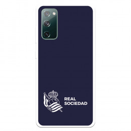 Funda para Samsung Galaxy S20 FE del Real Sociedad de Fútbol Real fondo azul oscuro  - Licencia Oficial Real Sociedad de Fútbol