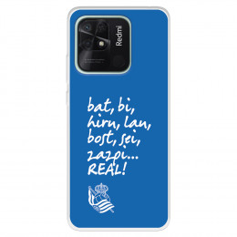 Funda para Xiaomi Redmi 10C del Real Sociedad de Fútbol Real grito aficion  - Licencia Oficial Real Sociedad de Fútbol
