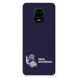 Funda para Xiaomi Redmi Note 9S del Real Sociedad de Fútbol Real fondo azul oscuro  - Licencia Oficial Real Sociedad de Fútbol