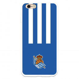 Funda para iPhone 6 Plus del Real Sociedad de Fútbol Real rayas verticales  - Licencia Oficial Real Sociedad de Fútbol