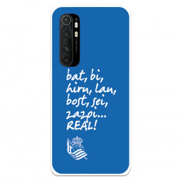Funda para Xiaomi Mi Note 10 Lite del Real Sociedad de Fútbol Real grito aficion  - Licencia Oficial Real Sociedad de Fútbol