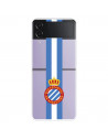 Funda para Samsung Galaxy Z Flip4 del RCD Espanyol Escudo Albiceleste  - Licencia Oficial RCD Espanyol