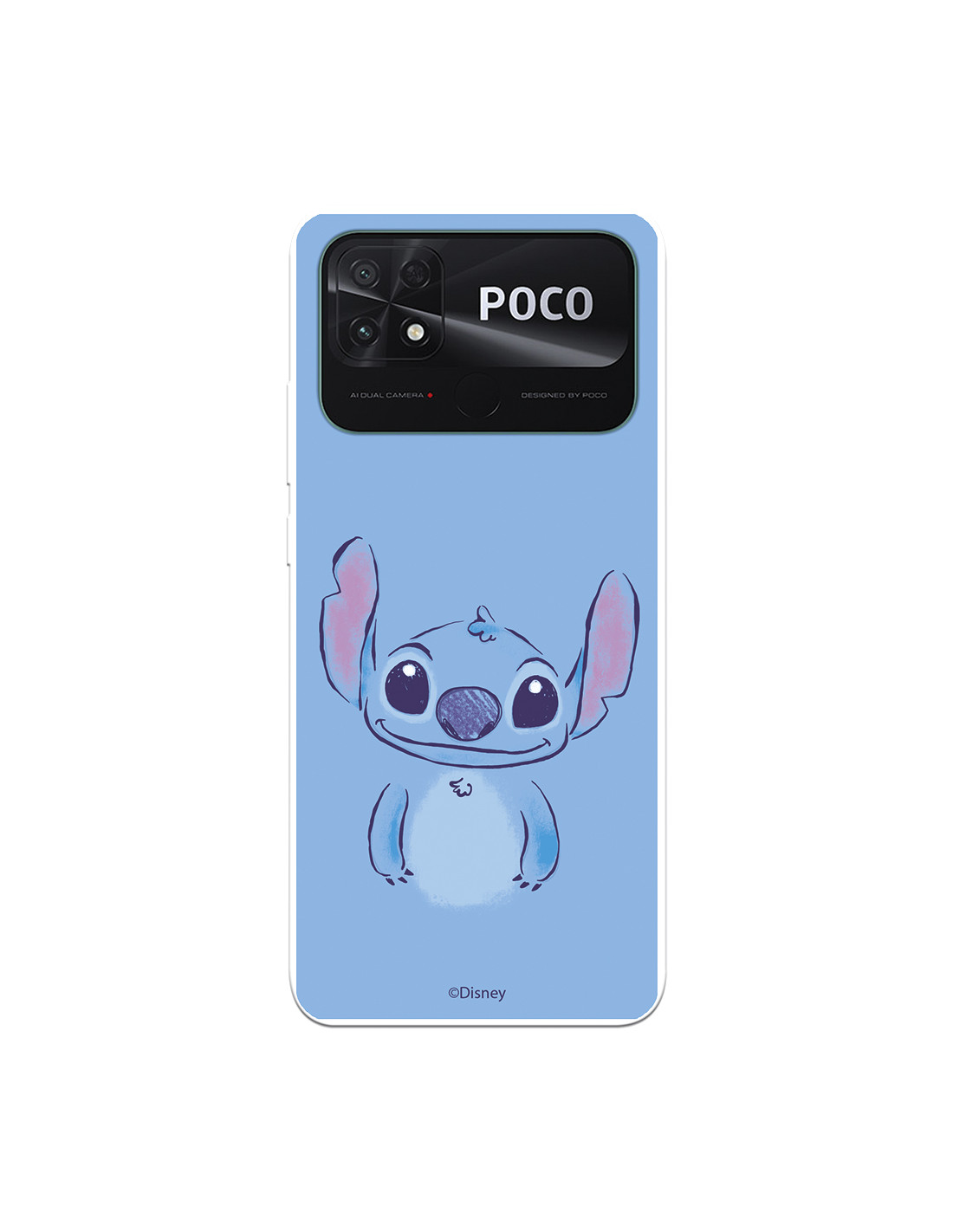 Funda para Xiaomi Redmi 10 Oficial de Disney Stitch Azul Lilo & Stitch