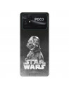 Funda para Xiaomi Poco C40 Oficial de Star Wars Darth Vader Fondo negro - Star Wars
