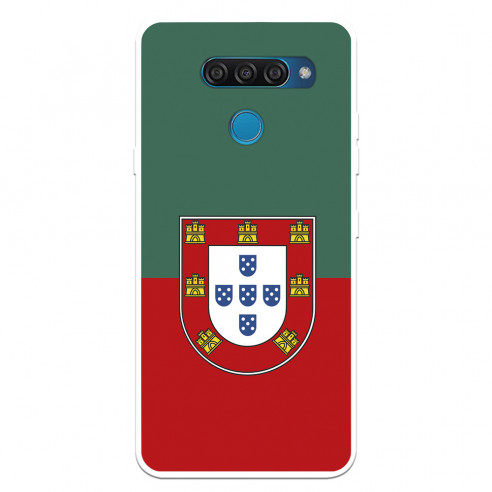 Funda para LG Q60 del Federación Portuguesa de Fútbol Bicolor  - Licencia Oficial Federación Portuguesa de Fútbol
