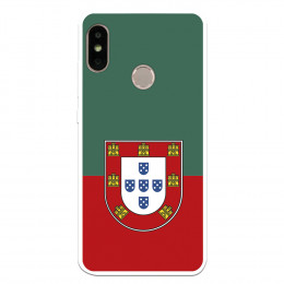 Funda para Xiaomi Mi A2 Lite del Federación Portuguesa de Fútbol Bicolor  - Licencia Oficial Federación Portuguesa de Fútbol