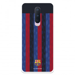 Funda para OnePlus 8 del FC Barcelona Fondo Rayas Verticales  - Licencia Oficial FC Barcelona
