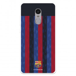 Funda para Xiaomi Redmi Note 4 del FC Barcelona Fondo Rayas Verticales  - Licencia Oficial FC Barcelona