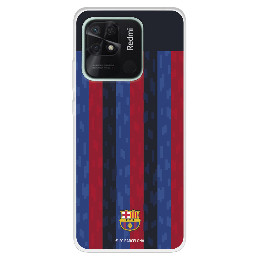 Funda para Huawei P Smart Z del FC Barcelona Fondo Rayas Verticales -  Licencia Oficial FC Barcelona